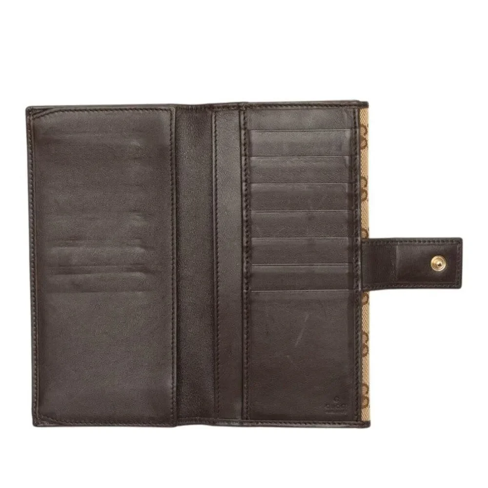 Gucci GG Canvas Long Wallet 257012
